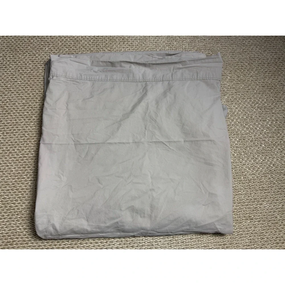 Wamsutta DreamZone Queen Flat Sheet 500 Thread Count Pima Cotton Percale Grey